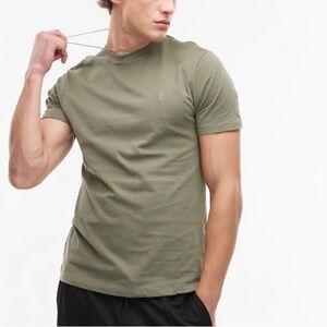 AllSaints Brace Brushed Cotton Crew Neck T-Shirt